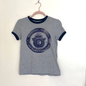 Smokey the Bear graphic tee